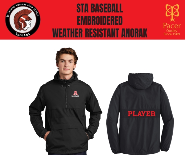 STA EMBROIDERED ALL-WEATHER POCKETED ANORAK by PACER