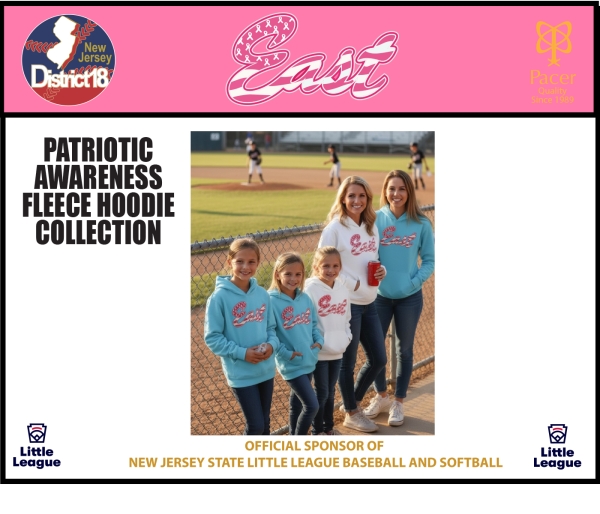 TRELL 20267 R&S CANCER AWARENESS FLEECE HOODIE COLLECTION by PACER