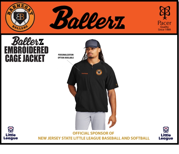 BALLERZ QTR ZIP EMBROIDERED CAGE JACKET  by PACER