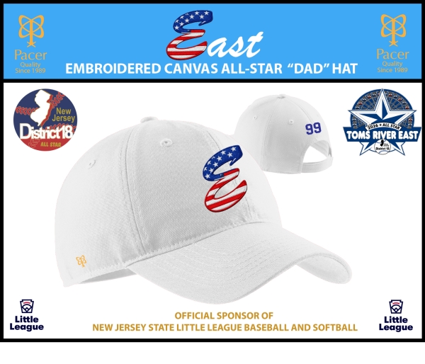 TRELL EMBROIDERED ALL-STAR CANVAS DAD CAP by PACER