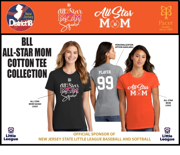 BLL OFFICIAL ALL-STAR MOM COTTON TEE COLLECTION by PACER