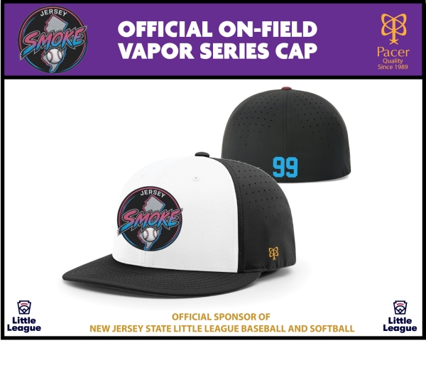 SMOKE OFFICIAL ON-FIELD FITTED VAPOR SERIES CAP by Pacer