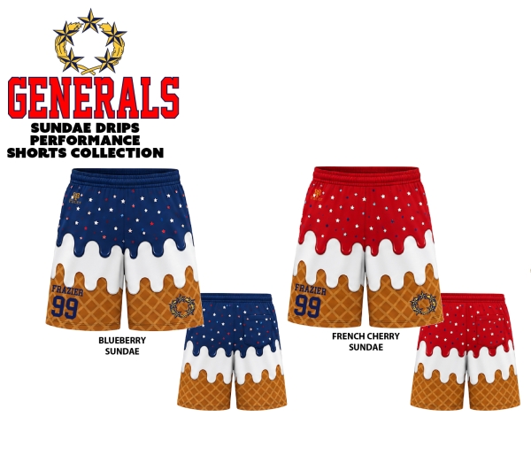 GENERAL DRIPS SUNDAE PERFORMANCE SHORTS COLLECTION by PACER