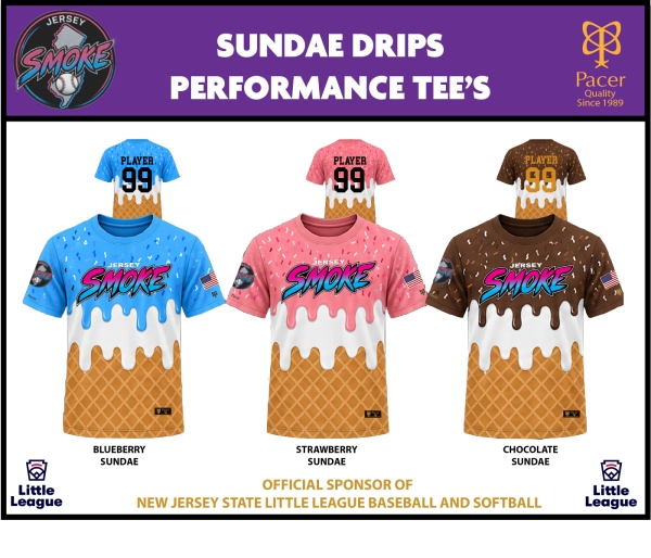 SMOKE SUNDAE DRIPS PERFORMANCE TEE COLLECTION by PACER