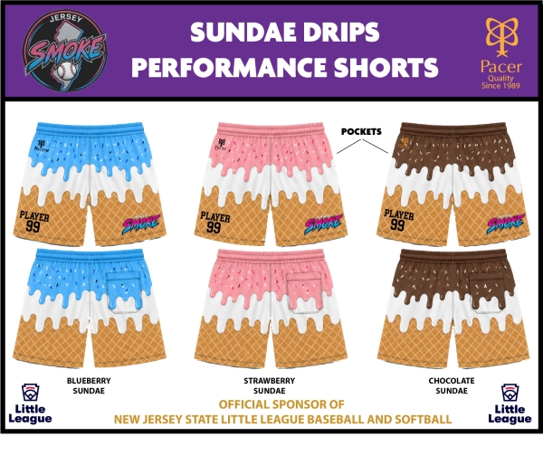 SMOKE DRIPS SUNDAE PERFORMANCE SHORTS COLLECTION by PACER