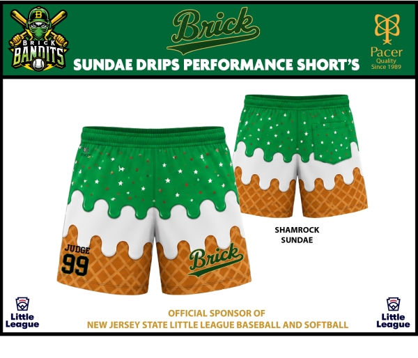 BANDITS DRIPS SUNDAE PERFORMANCE SHORTS by PACER