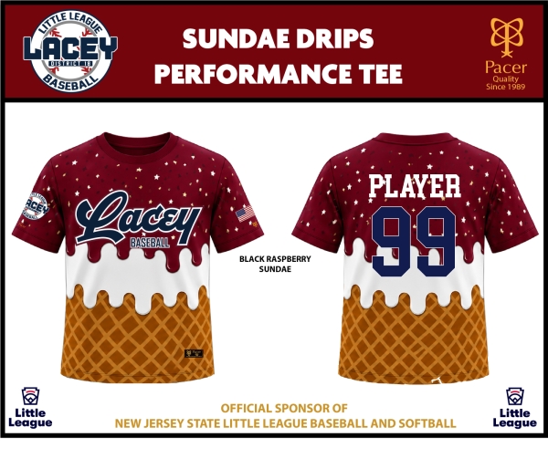 LLL SUNDAE DRIPS PERFORMANCE TEE COLLECTION by PACER