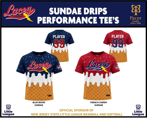 LIGHTNING SUNDAE DRIPS PERFORMANCE TEE COLLECTION by PACER