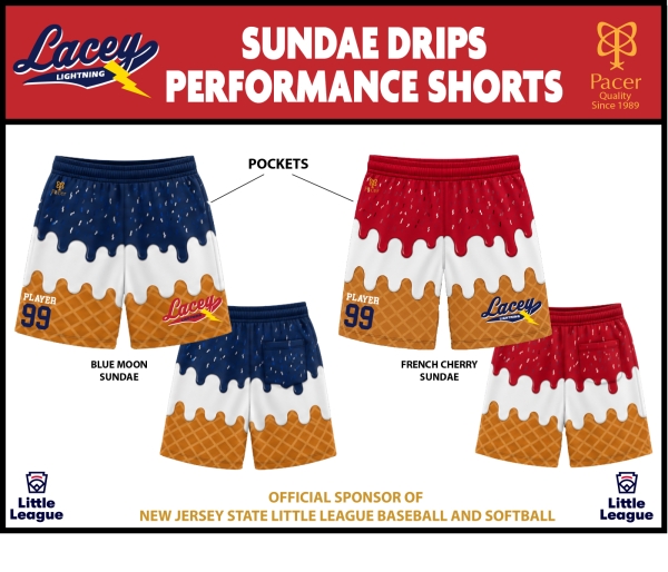 LIGHTNING DRIPS SUNDAE PERFORMANCE SHORTS by PACER