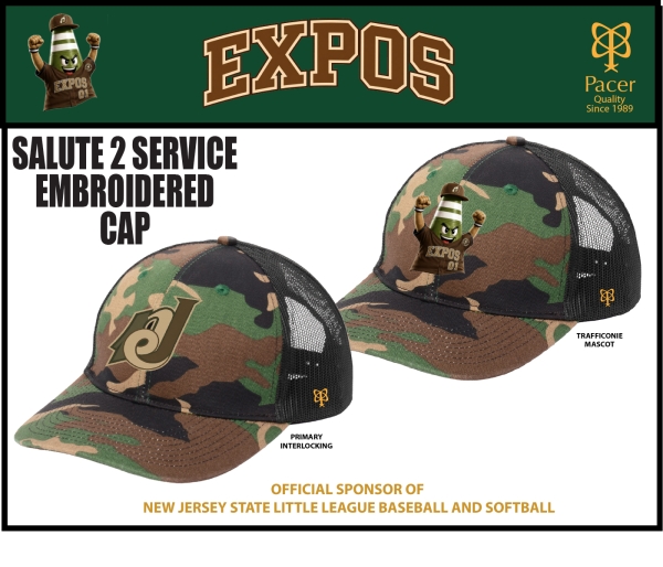 EXPOS SALUTE 2 SERVICE EMBROIDERED CAP by Pacer