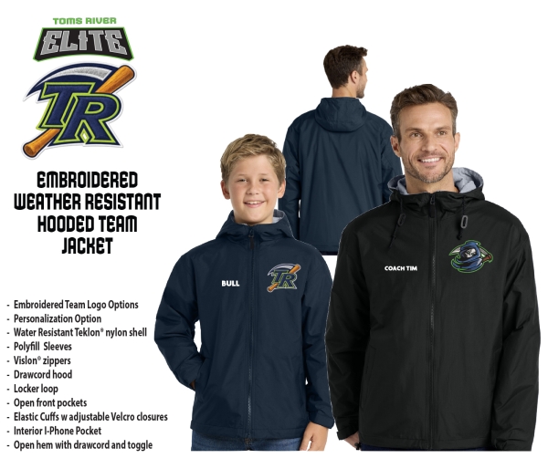 ELITE EMBROIDERED INSULATED HOODED JACKET by PACER