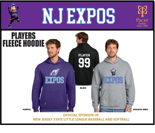 EXPOS PLAYER FLEECE HOODIE COLLECTION by PACER