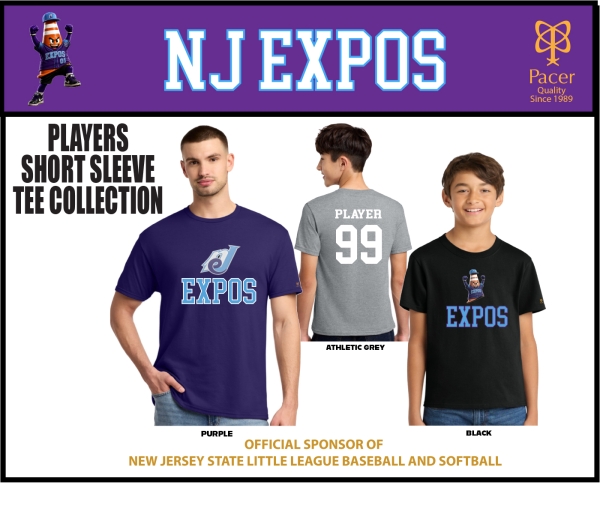 EXPOS PLAYERS SERIES SHORT SLEEVE COTTON TEE COLLECTION by PACER
