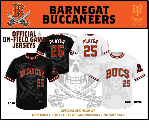 BUCS OFFICIAL ON-FIELD SUBLIMATED GAME JERSEYS by PACER