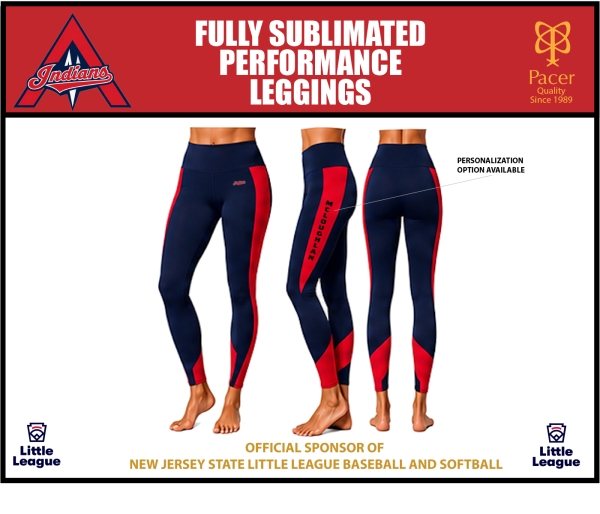 INDIANS SUBLIMATED PERFORMANCE LEGGINGS by PACER