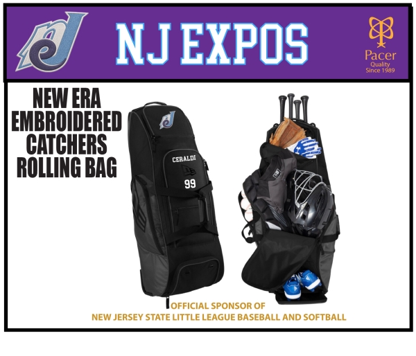 EXPOS EMBROIDERED CATCHERS ROLLING BAG by NEW ERA