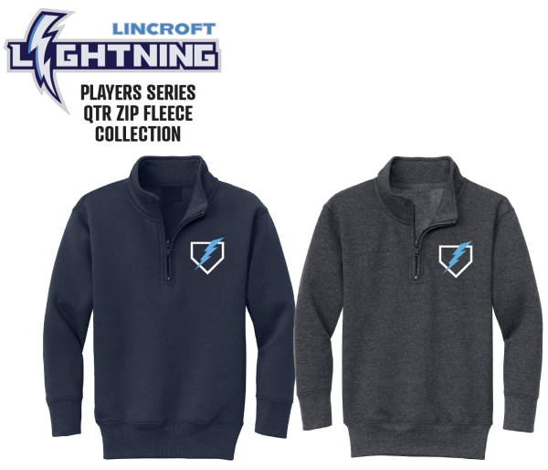 LINCROFT OFFICIAL PLAYER QTR ZIP FLEECE COLLECTION by PACER