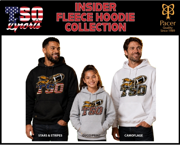 TSO FOOTBALL INSIDER FLEECE HOODIE COLLECTION by PACER