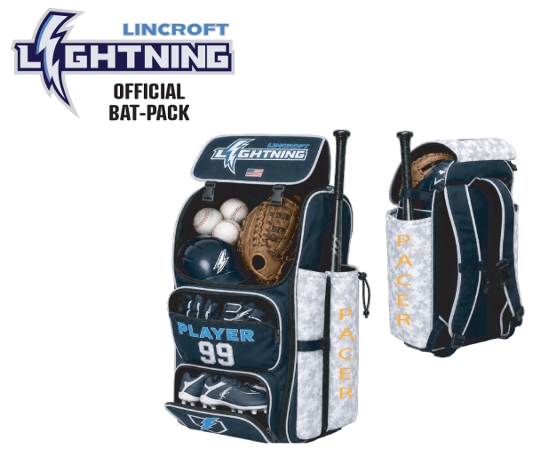 LIGHTNING FULLY SUBLIMATED CUSTOM BAT-PACK by Pacer
