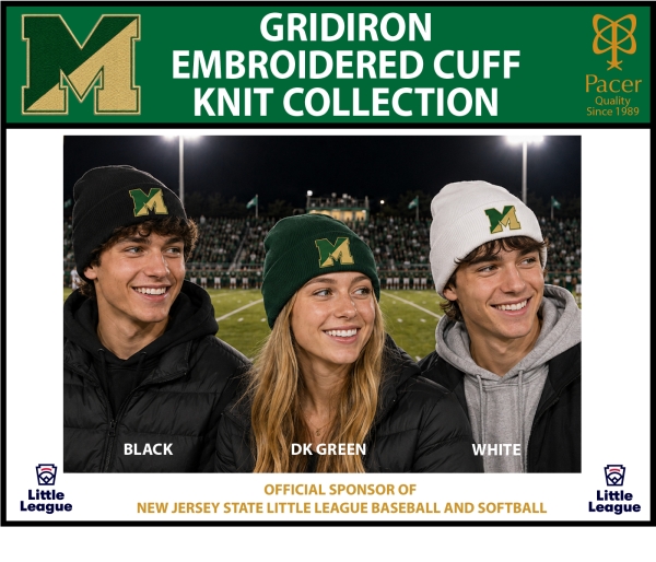 BMHS GRIDIRON EMBROIDERED CUFF KNIT COLLECTION by PACER
