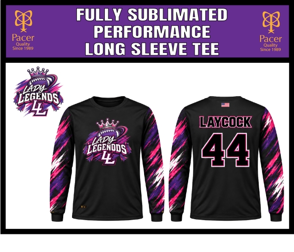 LEGENDS FULLY SUBLIMATED PERFORMANCE LONG SLEEVE TEE by PACER