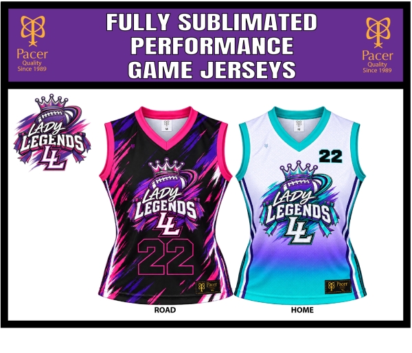 LEGENDS OFFICIAL 100% SUBLIMATED REPLICA JERSEY by PACER