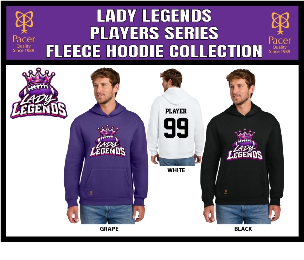LEGENDS OFFICIAL PLAYER FLEECE HOODIE COLLECTION by PACER