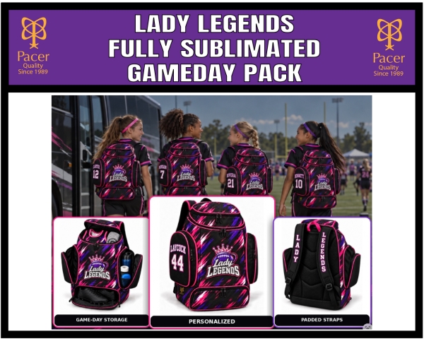LEGENDS FULLY SUBLIMATED GAMEDAY PACK by Pacer