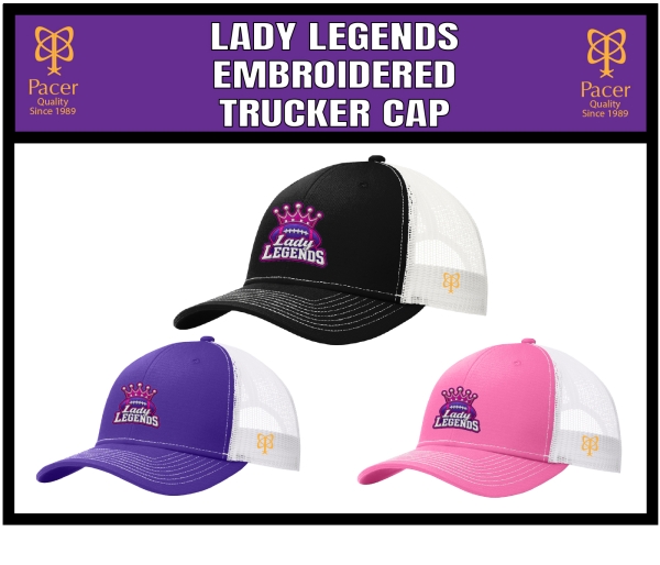 LEGENDS EMBROIDERED TRUCKER CAP COLLECTION by PACER