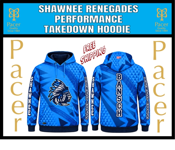 RENEGADES TAKEDOWN 100% SUBLIMATED HOODIE by PACER