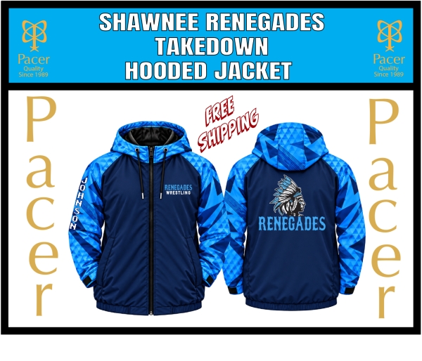 RENEGADES TAKEDOWN WEATHER RESISTANT HOODED JACKET by PACER