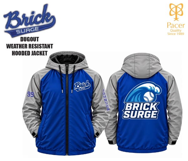 SURGE DUGOUT WEATHER RESISTANT HOODED JACKET by PACER