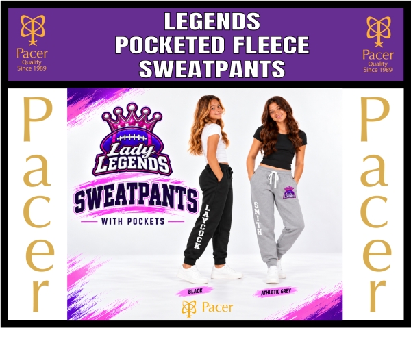 LEGENDS POCKETED FLEECE SWEATPANTS COLLECTION by PACER