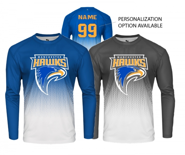 HAWKS HEXAGON LONG SLEEVE BP JERSEY by PACER